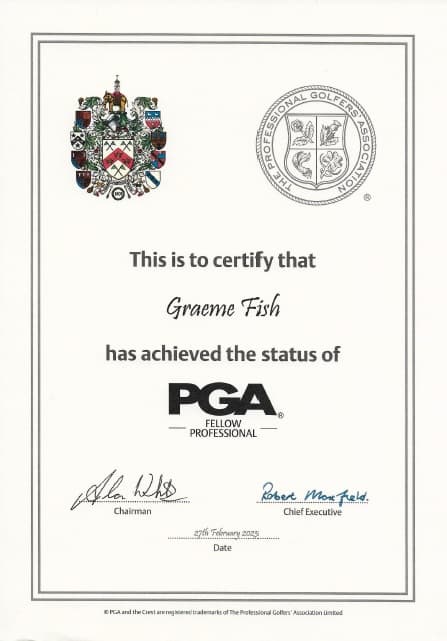 PGA Golf Fellow Professional